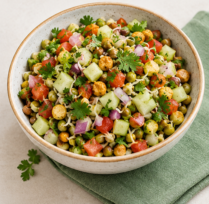 Crunchy Protein Sprouts Chaat