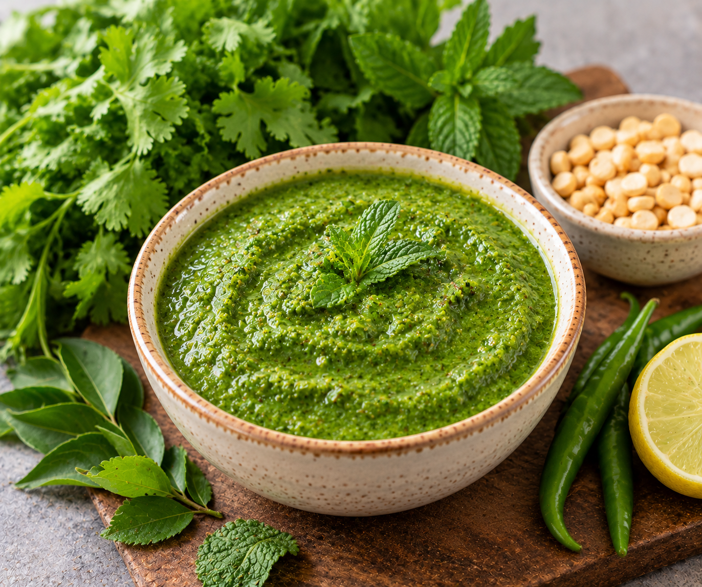 🌿 Healthy Green Mint Chutney